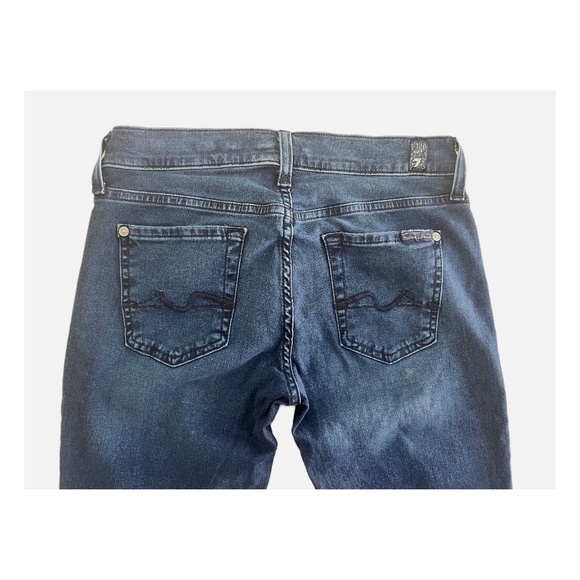 7 For all Mankind Size 26 -  "Roxanne" Mid Rise Skinny Jean w/ Stretch - Picture 3 of 6